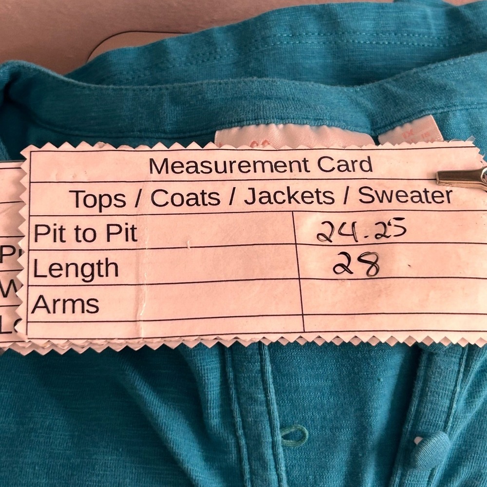 Belle by Kim‎ Gravel Tunic Top Teal 1X - Picture 7 of 13